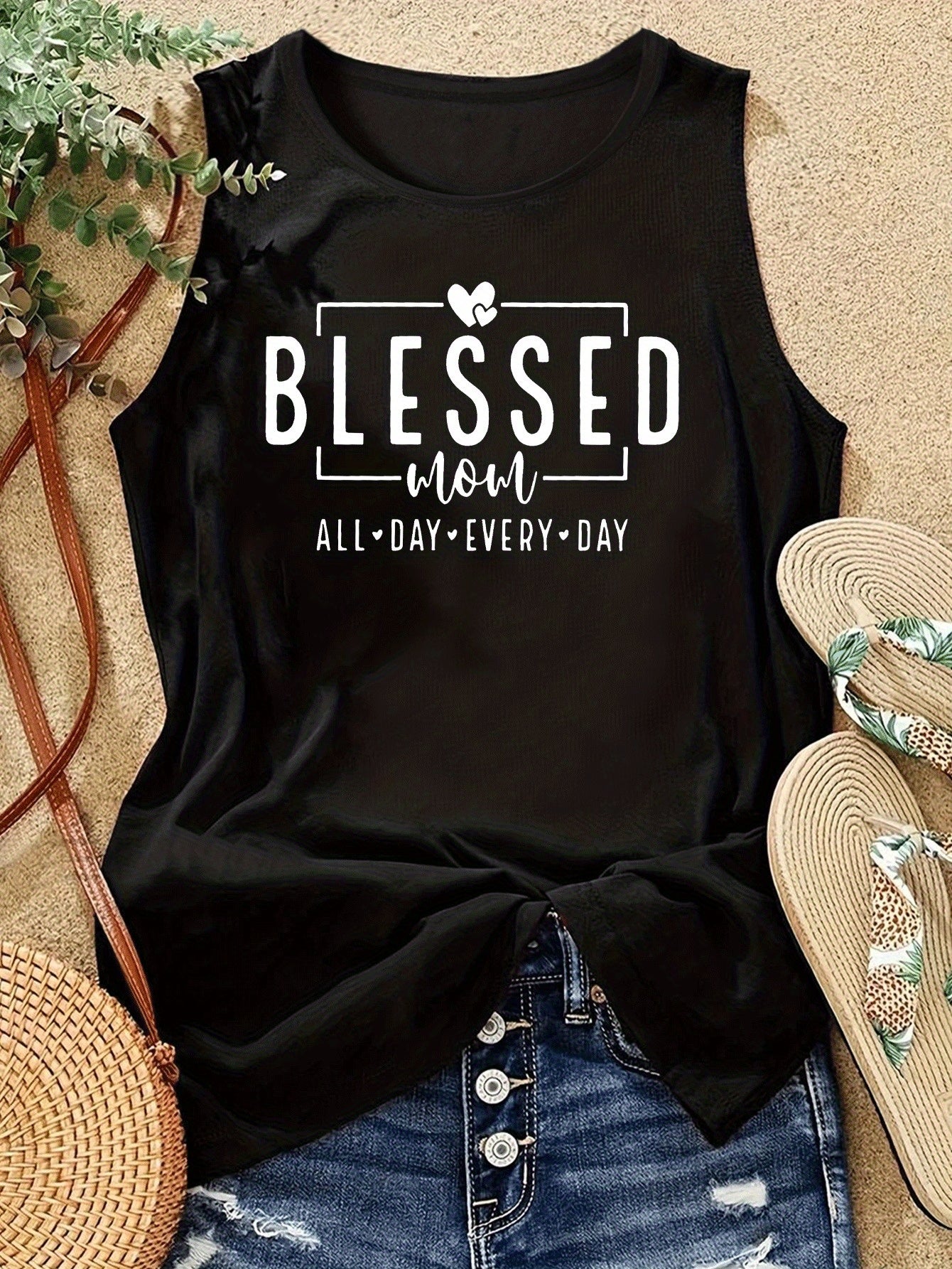 تيشيرت رياضي نسائي Blessed You All يوميا مريح Fashint