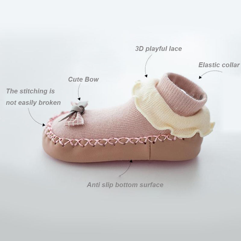 جوارب أطفال جلدية ذات قاعدة ناعمة بتصميم كارتوني Fashint