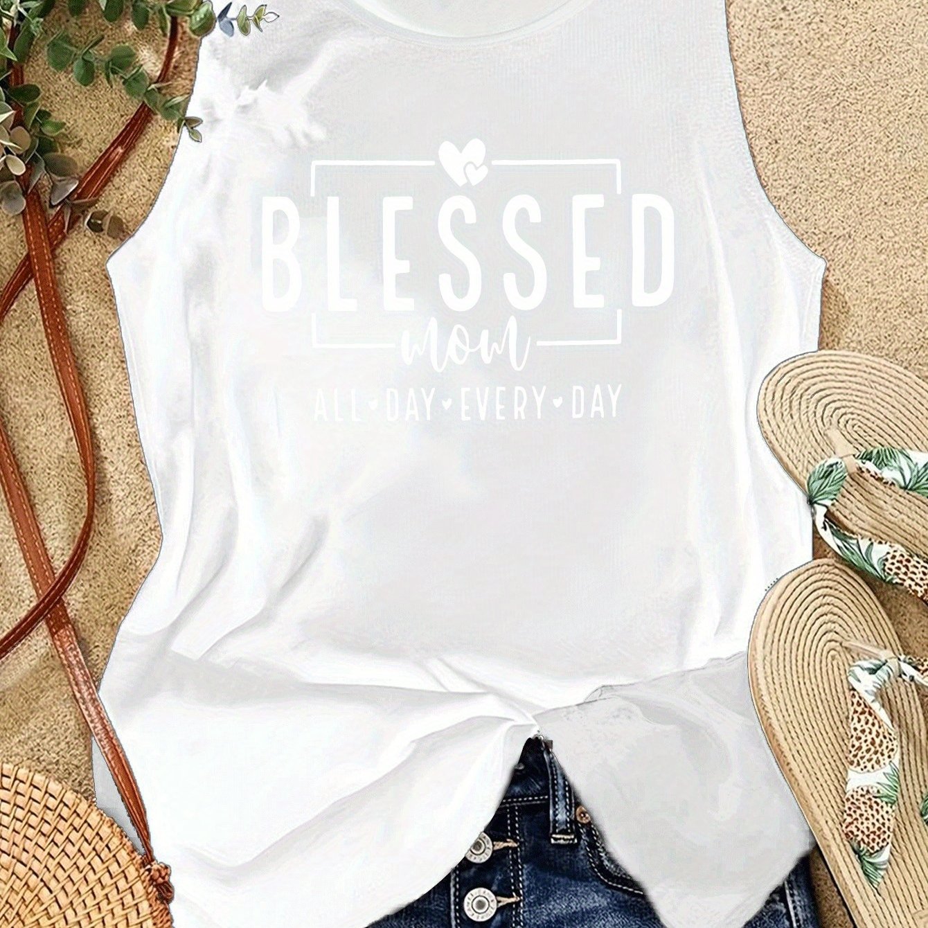 تيشيرت رياضي نسائي Blessed You All يوميا مريح Fashint
