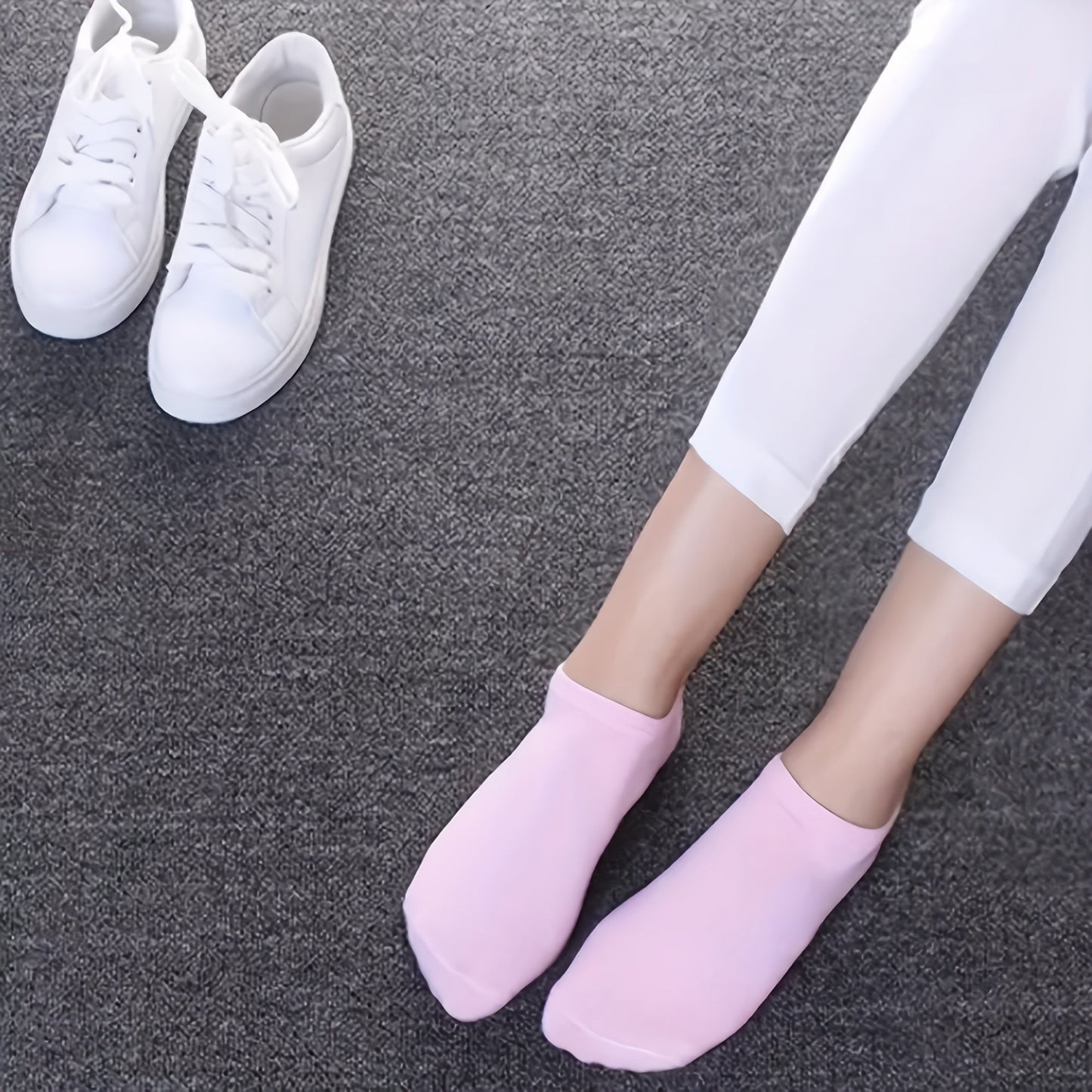 جوارب كيوت تصميم عشوائي ملون لفئة المراهقين مثالية لفصل الربيع والصيف Fashint
