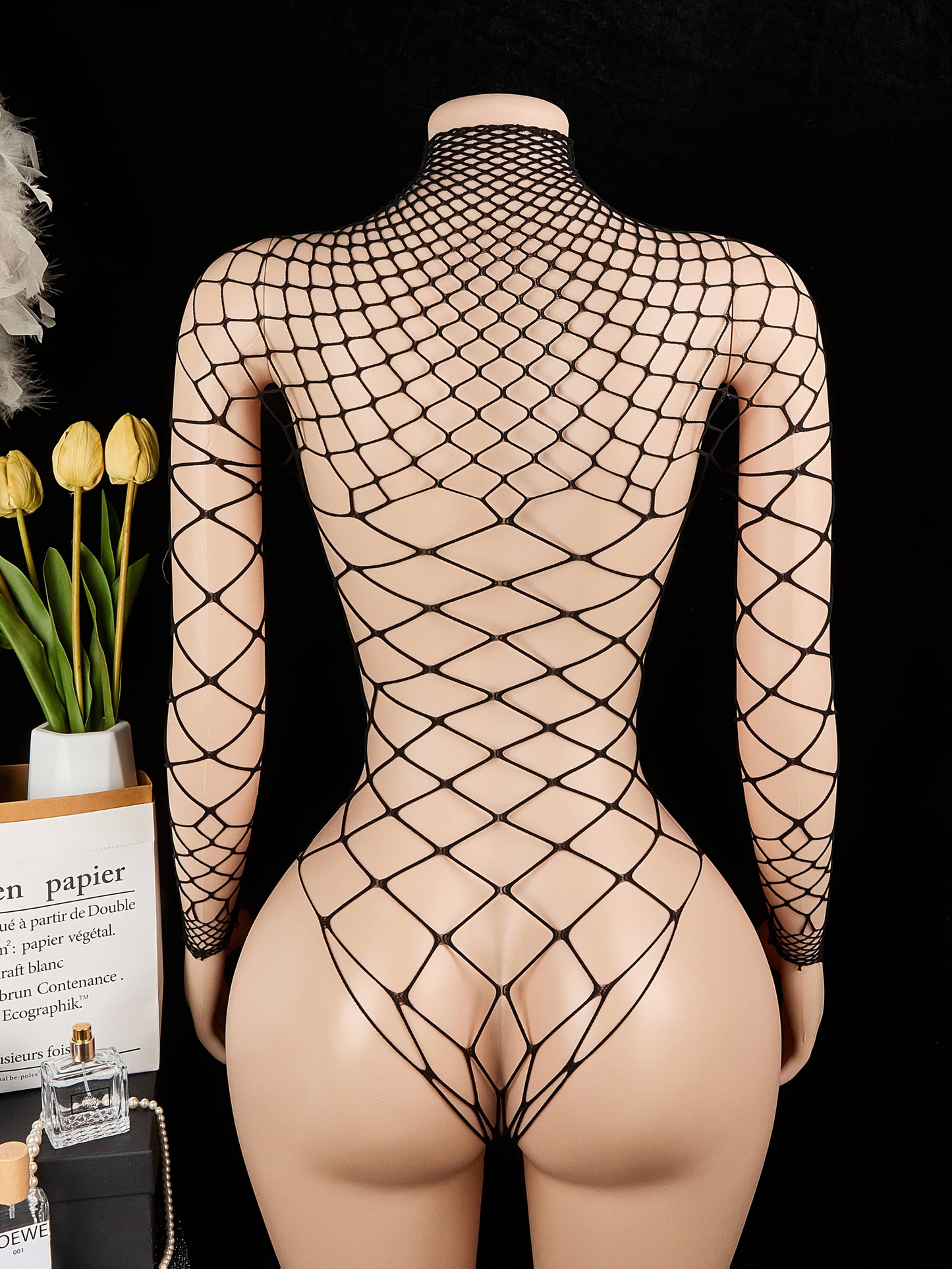 بدلة نسائية للجسم من الألياف النسيجية المرنة Fashint