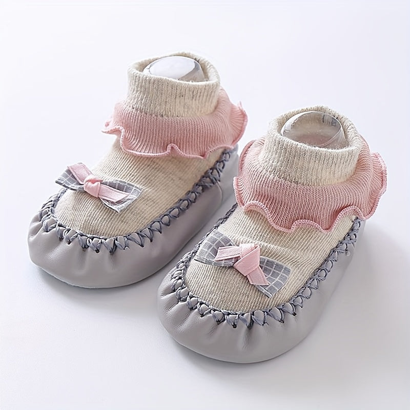 جوارب أطفال جلدية ذات قاعدة ناعمة بتصميم كارتوني Fashint