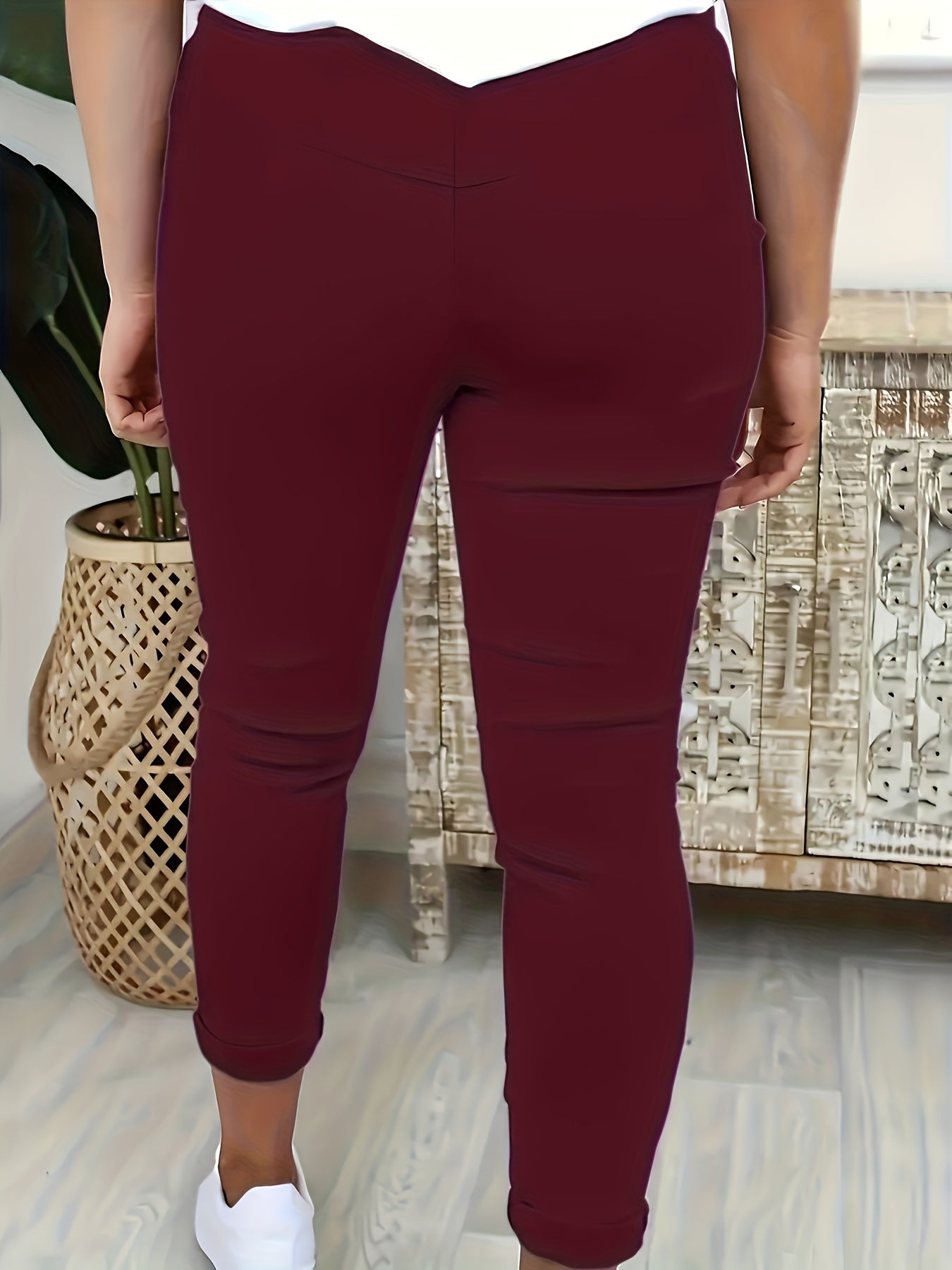 بنطلون نسائي زائد الحجم بتصميم كاجوال وأنيق Fashint