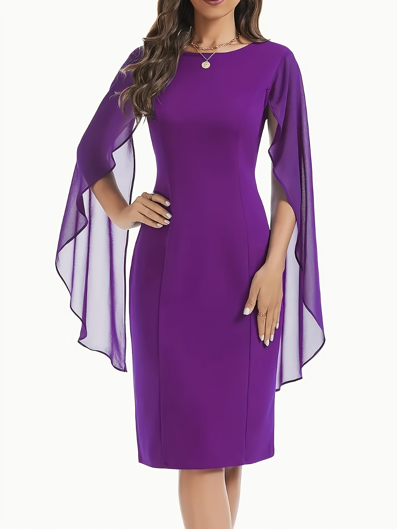 تنورة نسائية متوسطة الطول بتصميم أنيق مع تفاصيل مطاطية Fashint