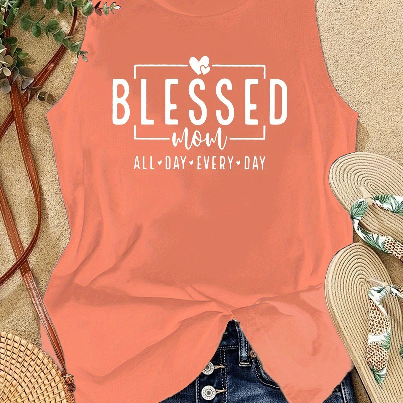 تيشيرت رياضي نسائي Blessed You All يوميا مريح Fashint