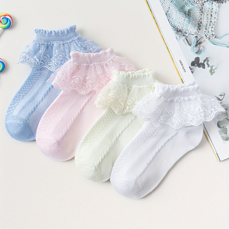 جوارب أميرات رقيقة للبنات بأربعة قطع Fashint