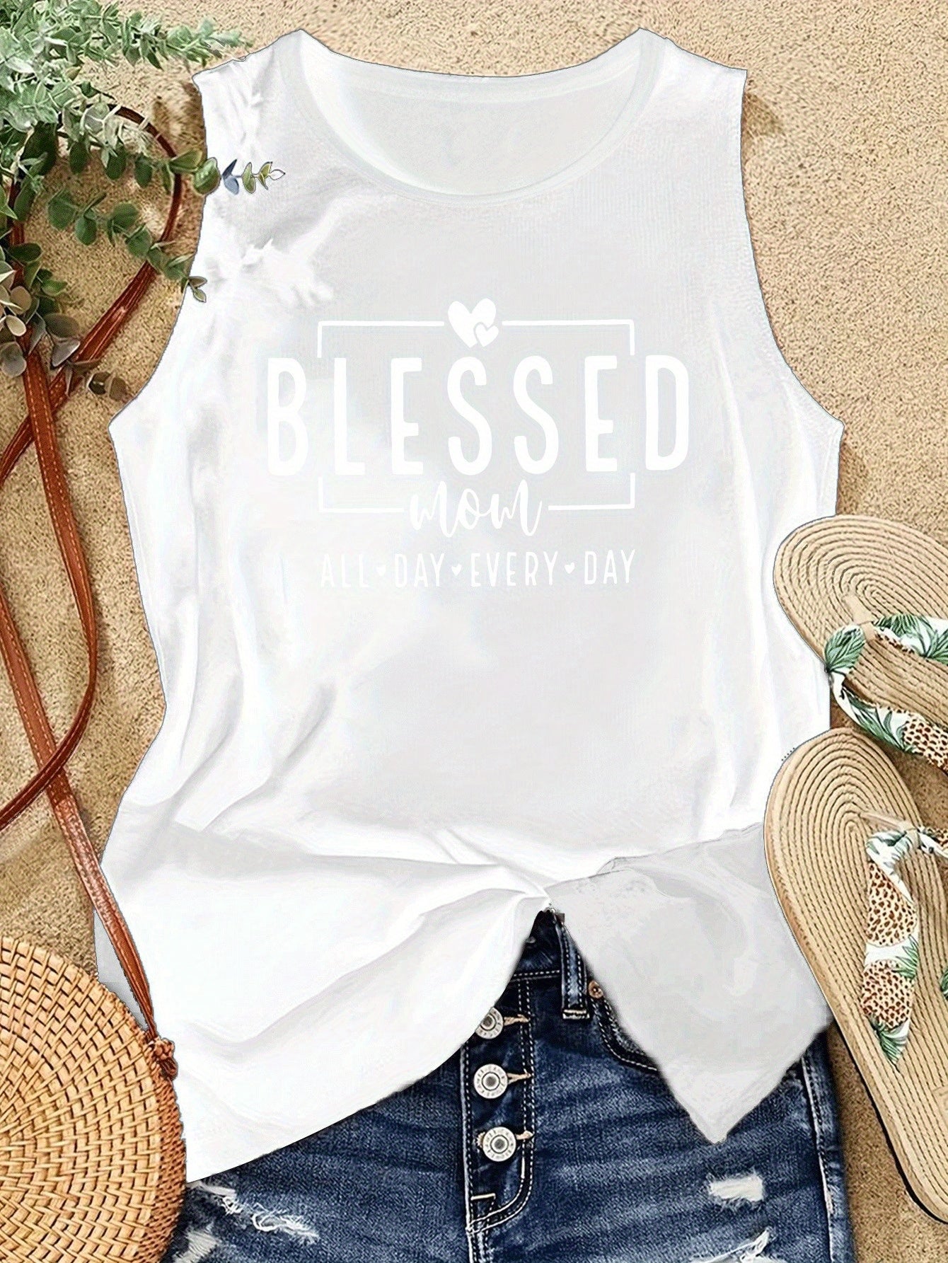 تيشيرت رياضي نسائي Blessed You All يوميا مريح Fashint