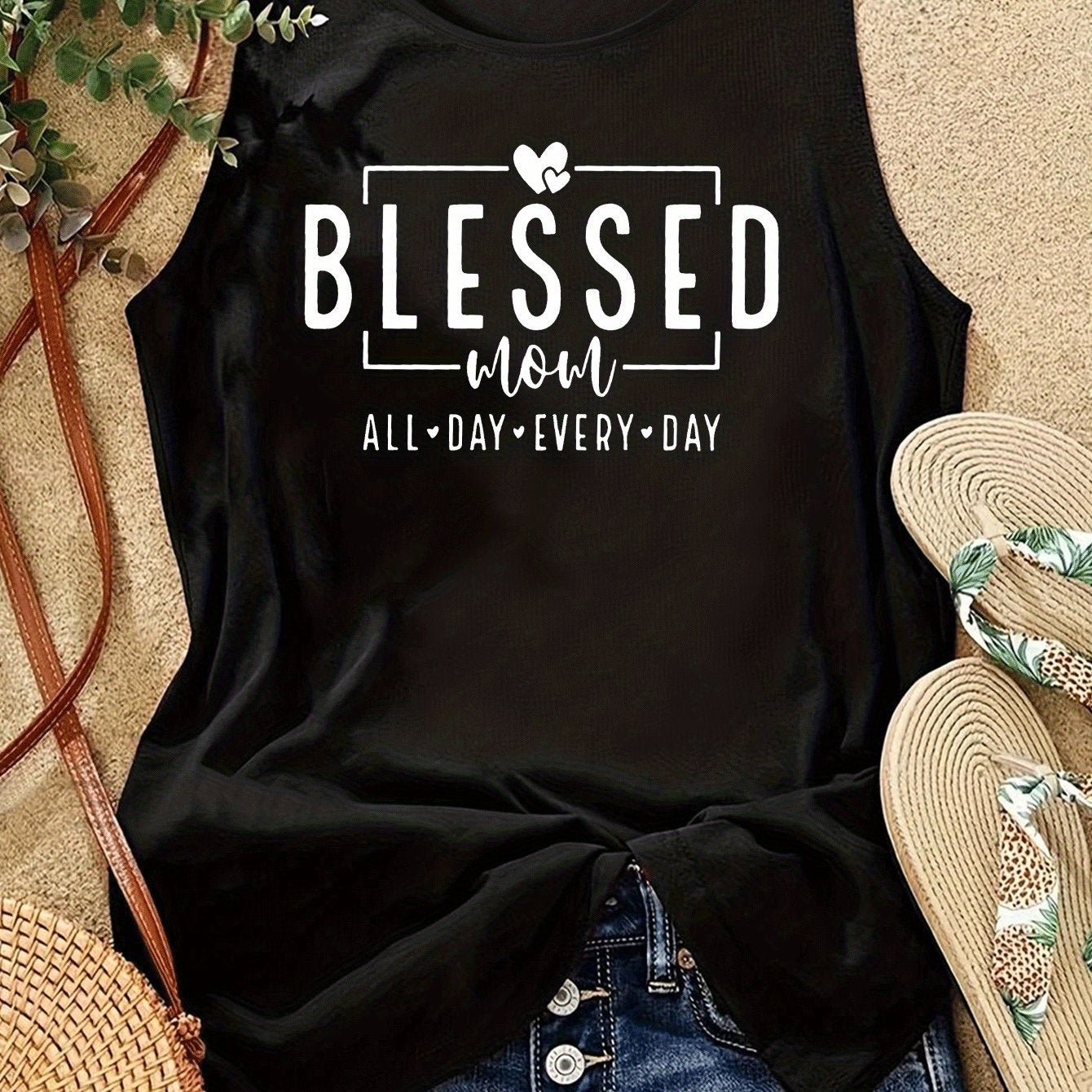 تيشيرت رياضي نسائي Blessed You All يوميا مريح Fashint