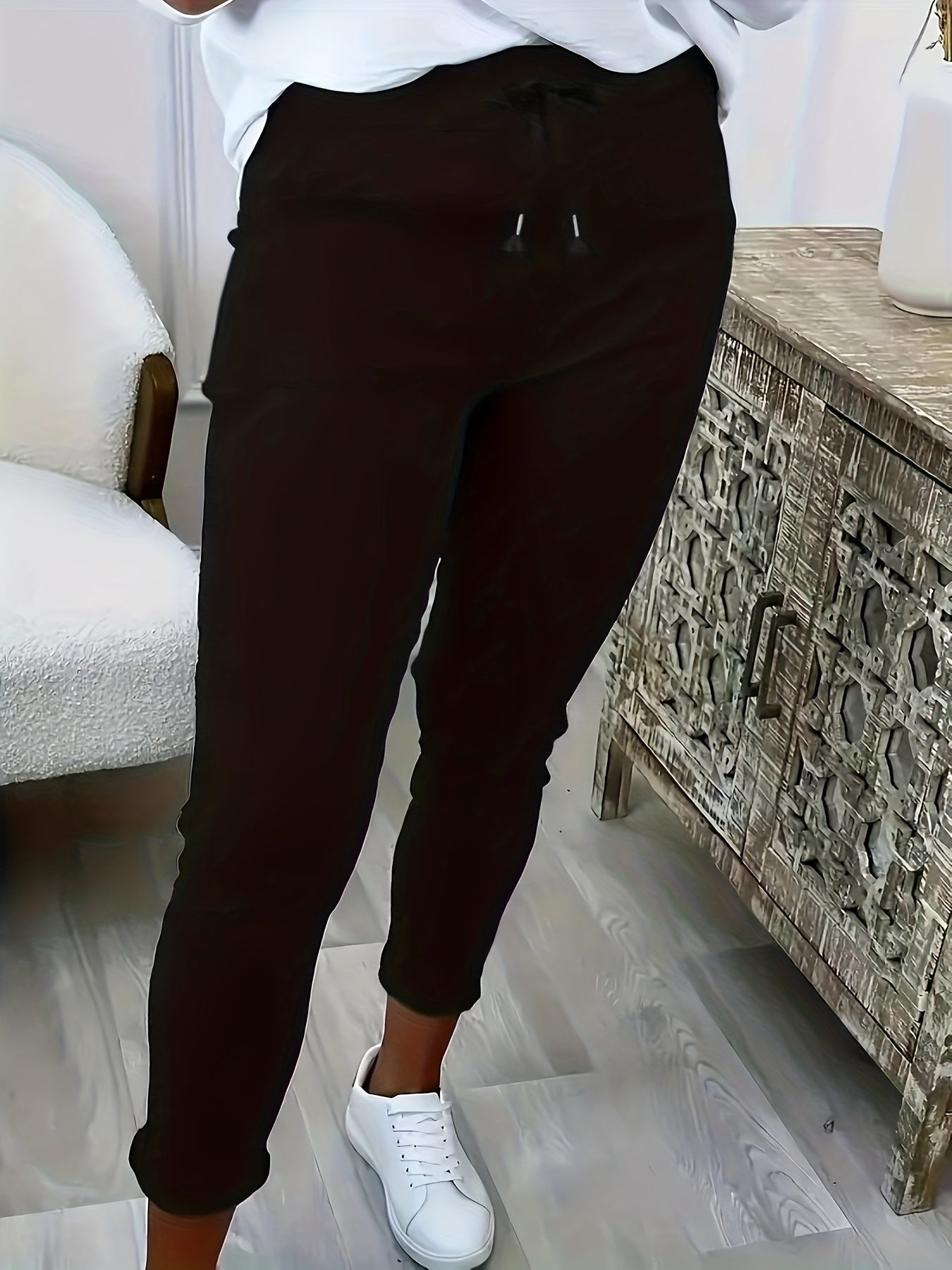 بنطلون نسائي زائد الحجم بتصميم كاجوال وأنيق Fashint