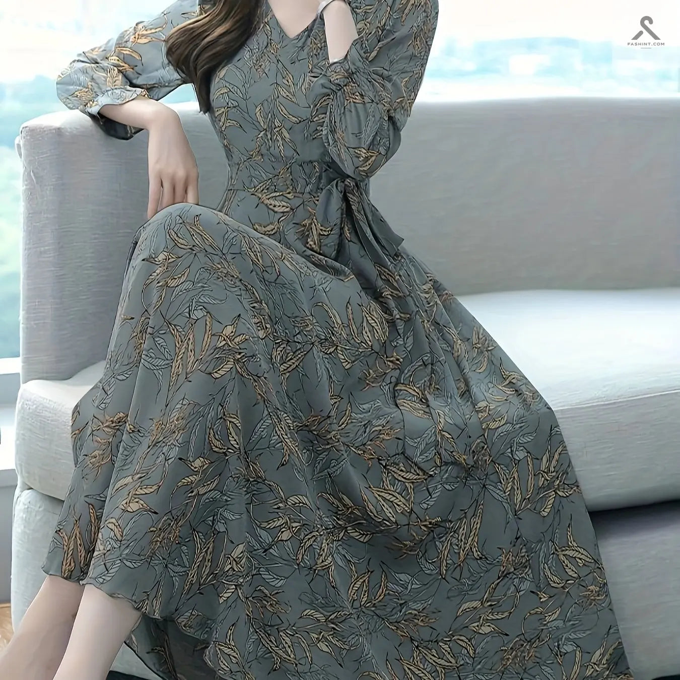 فساتين مزخرفة بنمط زهور للنساء Fashint