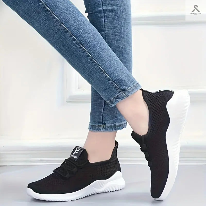 احصل على أحذية رياضية كاجوال نسائية ملونة Fashint
