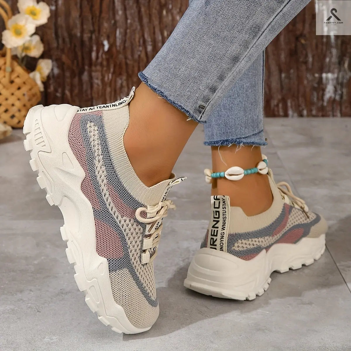احصل على أحذية رياضية مريحة للسيدات مع تقنية تهوية حديثة Fashint