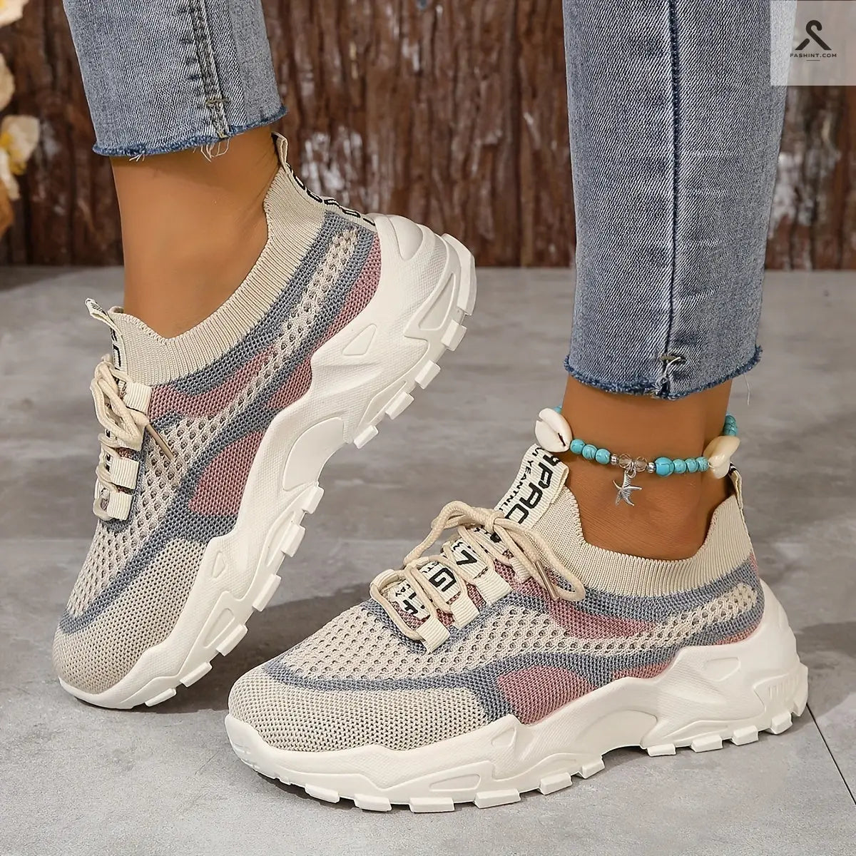 احصل على أحذية رياضية مريحة للسيدات مع تقنية تهوية حديثة Fashint