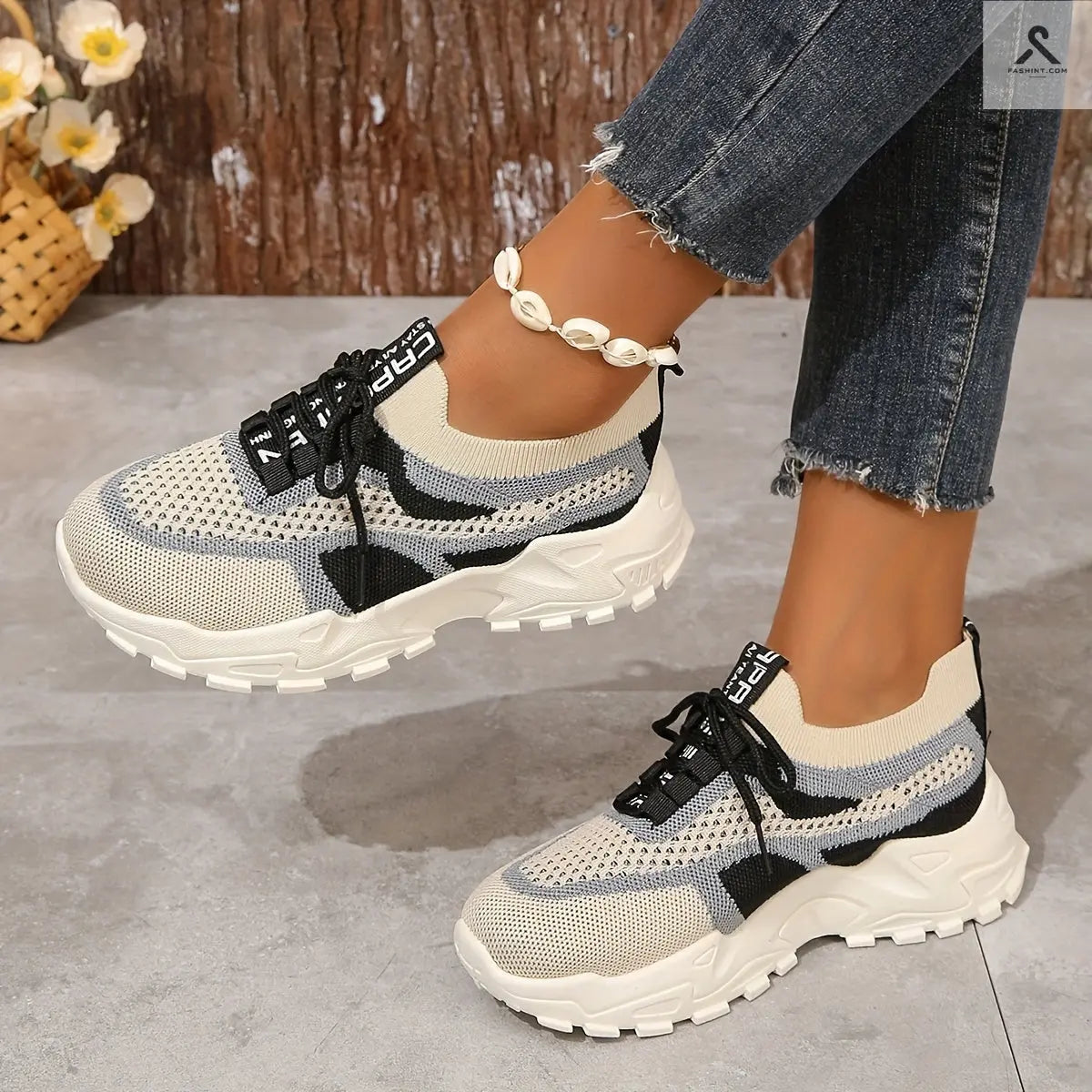 احصل على أحذية رياضية مريحة للسيدات مع تقنية تهوية حديثة Fashint