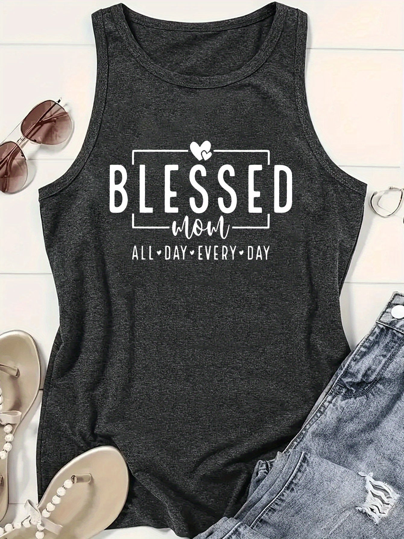 تيشيرت رياضي نسائي Blessed You All يوميا مريح Fashint