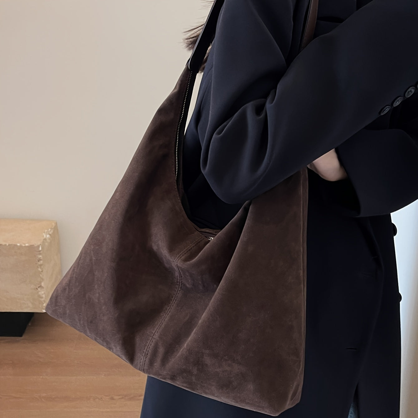 حقيبة توت نسائية من الجلد الصناعي حقيبة كبيرة سعة عادية Fashint