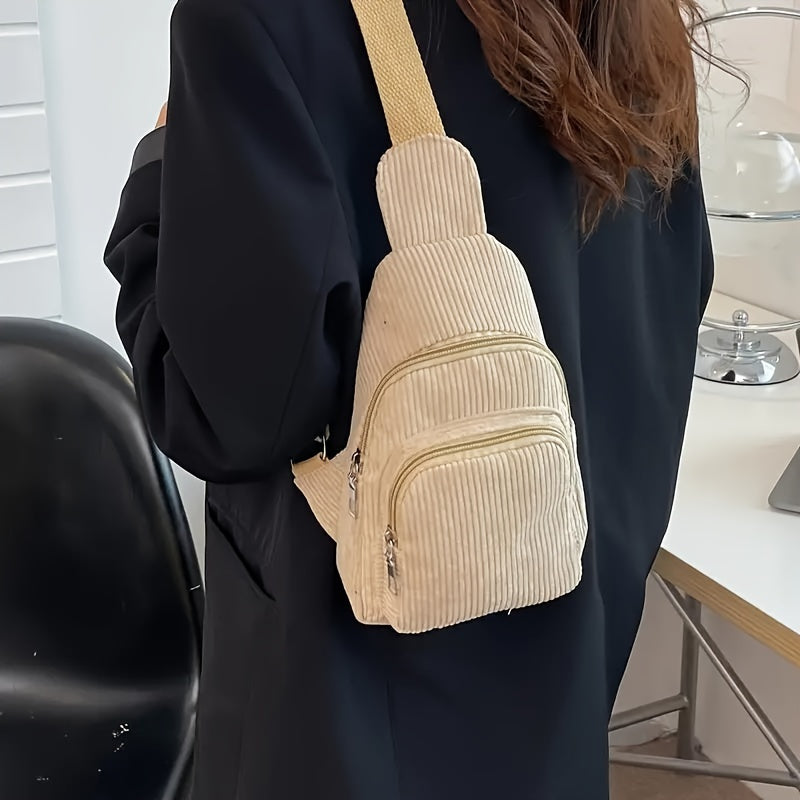 حقيبة نسائية عصرية سوداء من قطيفة Fashint