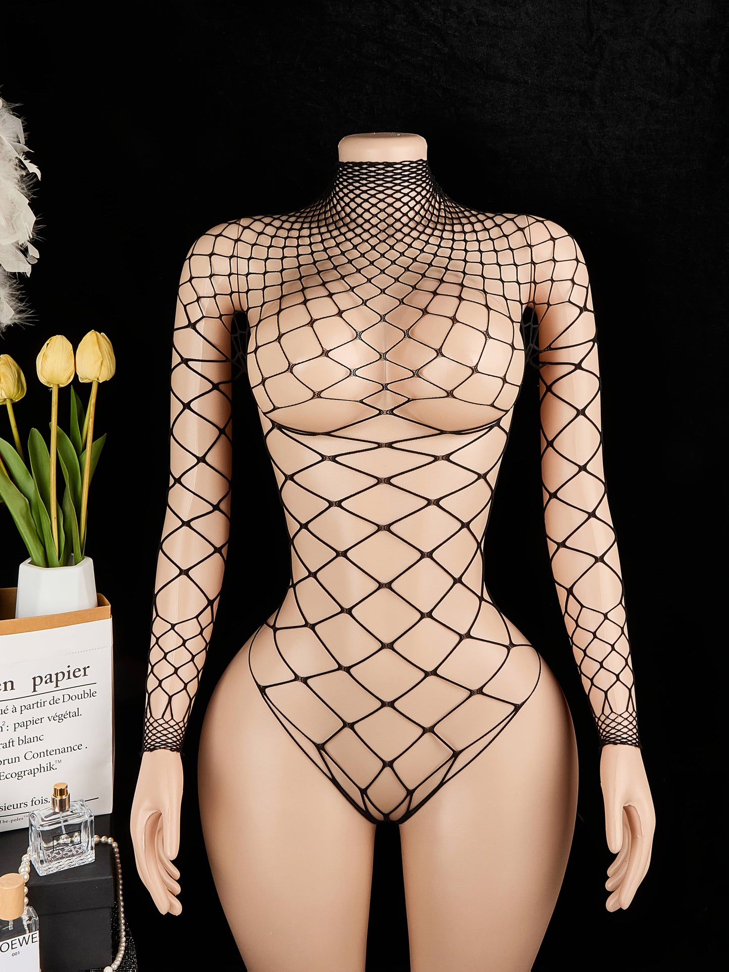 بدلة نسائية للجسم من الألياف النسيجية المرنة Fashint