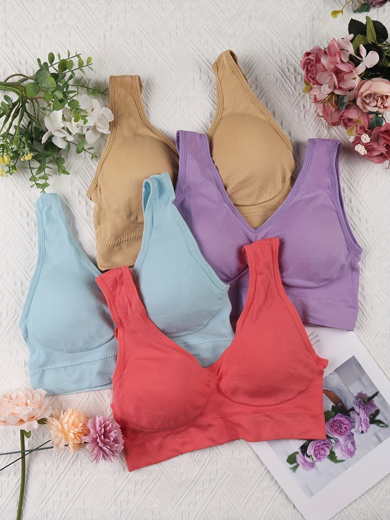 مجموعة الرياضية النسائية بمقاسات كبيرة 4 قطع Fashint