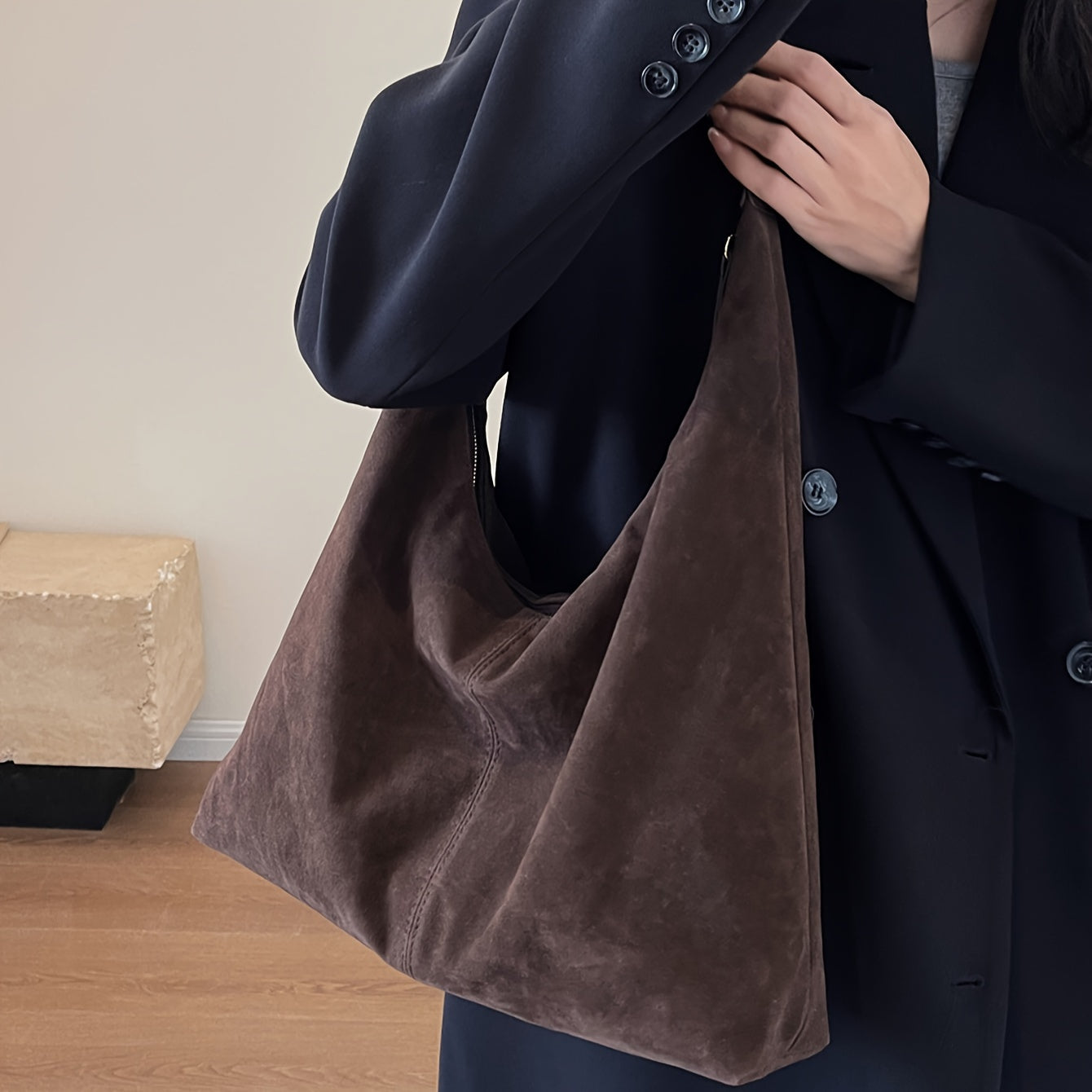 حقيبة توت نسائية من الجلد الصناعي حقيبة كبيرة سعة عادية Fashint