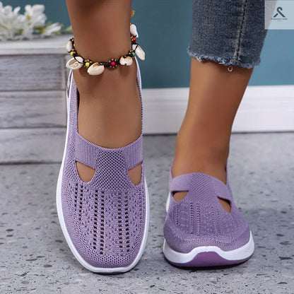 احذية نسائية مريحة ذات تصميم شبكي لسهرة صيف 2023 Fashint