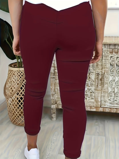 بنطلون نسائي زائد الحجم بتصميم كاجوال وأنيق Fashint