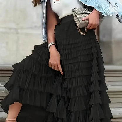 تسوق التنورة المميزة بخامة البوليستر عالي الجودة Fashint