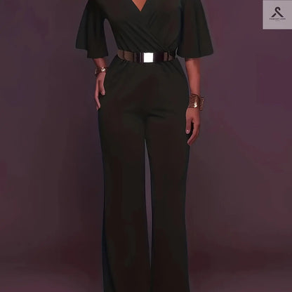 بدلة نسائية أنيقة دون حمالات ذات رسمة خالية من النقوش Fashint
