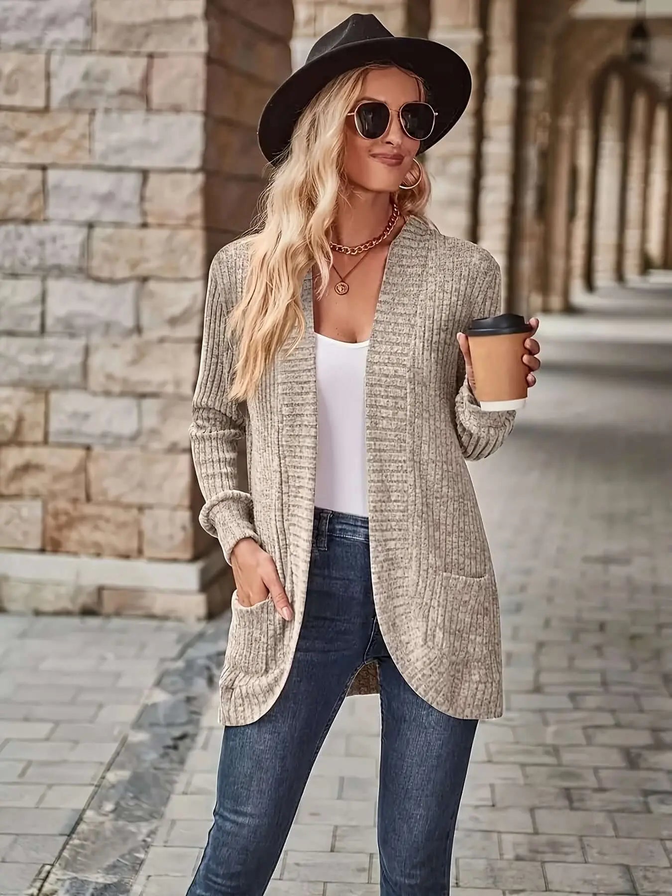 بلوزة طويلة الأكمام ملونة بسيطة بألوان جذابة Fashint