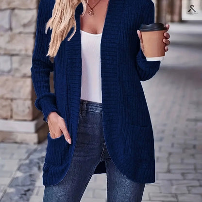 بلوزة طويلة الأكمام ملونة بسيطة بألوان جذابة Fashint