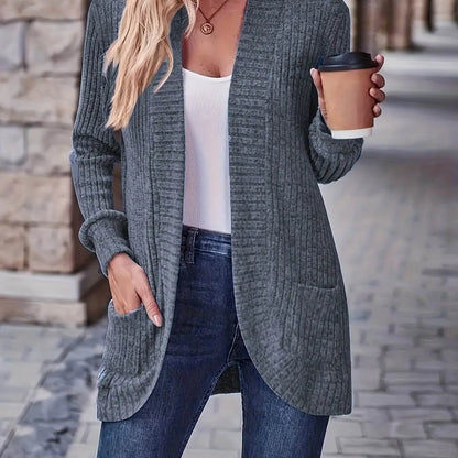 بلوزة طويلة الأكمام ملونة بسيطة بألوان جذابة Fashint