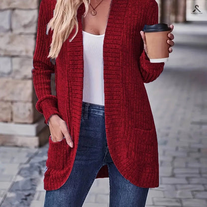 بلوزة طويلة الأكمام ملونة بسيطة بألوان جذابة Fashint