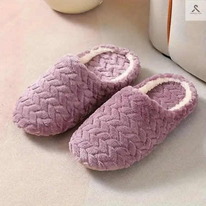 صنادل منزلية نسائية قطنية دافئة ومريحة لموسم الشتاء Fashint