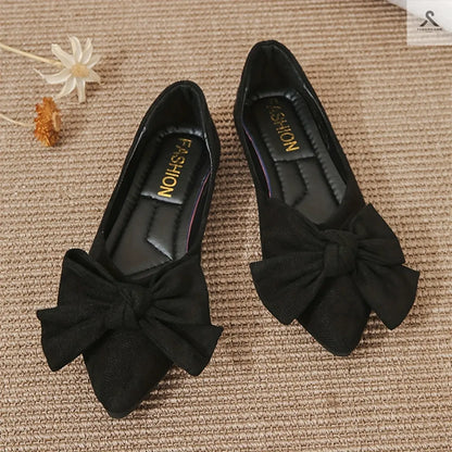 أحذية نسائية مسطحة بتفاصيل كعكة جميلة Fashint