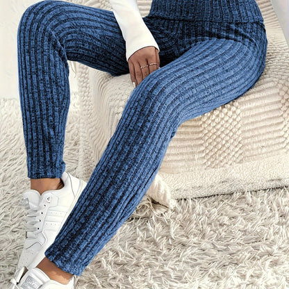 ليجنز نسائية مقاس كبير خصر مرتفع بألوان صلبة Fashint